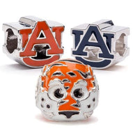 Auburn Tigers Bead Charm Jewelry Three Piece Set