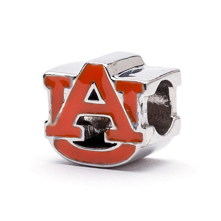 Auburn Orange AU Logo Charm Necklace
