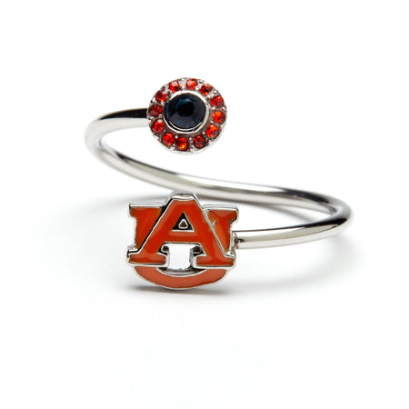 Auburn Navy + Orange AU Logo 2-Pc Bead Charm Set