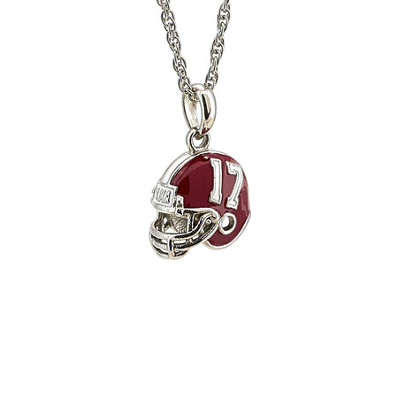 Auburn University Football Helmet Charm Dangle Pendant for Bracelet or Necklace