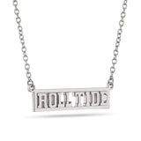 Alabama ROLL TIDE Script Bar Necklace