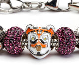 Clemson Bead Charm - Tiger Mascot