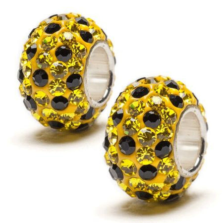 Yellow Crystal Sparkle Charms (Set of Two)