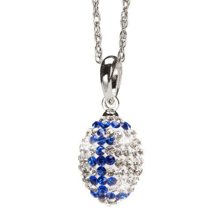 Clear and Blue Spotted Crystal Bead Charm Set