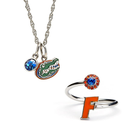 Illinois Fighting Illini Jewelry - Orange I Dangle Bangle Bracelet