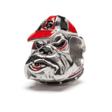 Georgia Bulldogs 3D Mascot + Red Logo Stripe Bead Charm Set