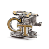 Georgia Tech Yellow Jackets Gold + Navy 4-Sided GT Bead Charm Set