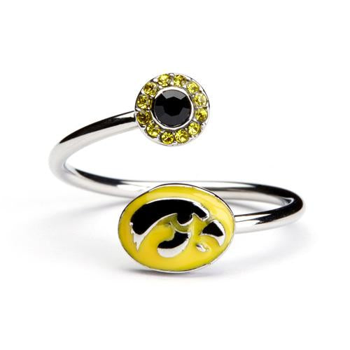 Gift Set- Ultimate Iowa Hawkeyes Fan Charm Bracelet and Ring