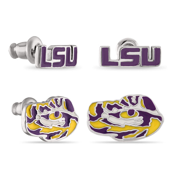 LSU Tigers Stud Earring Set