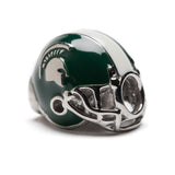 Michigan State Bead Charm - Green Football Helmet