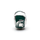 Michigan State Bead Charm - Green Spartan Repeat