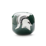 Michigan State Bead Charm - Green 2-Sided Logo