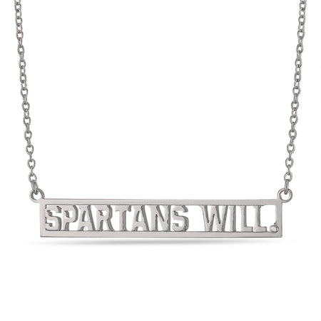 Michigan State Spartan Charm Necklace