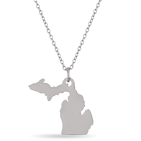 Nebraska Block N State Cutout Necklace