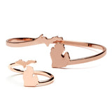 Gift Set-Love Michigan Copper Ring and Bangle