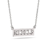 Ole Miss REBELS Script Bar Necklace