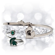 Gift Set-Love Michigan State Ring and Bangle