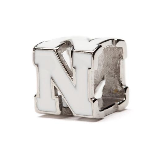 Nebraska Huskers UNL Charm Jewelry - White
