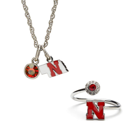 Gift Set-Love Michigan Spartans One for You and One for Me Rings