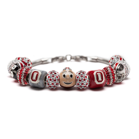 Ohio State Scarlet and Grey Oh-io Jewelry Set