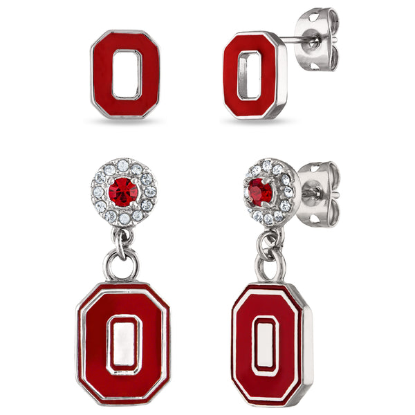 Ohio State Block O Earring Set