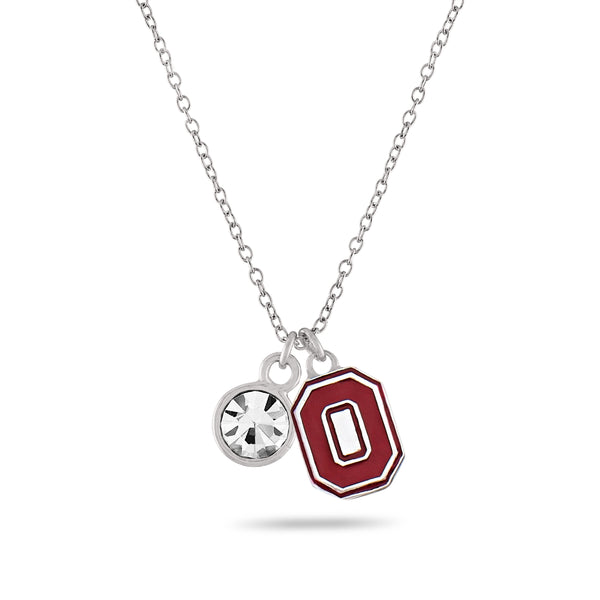 Ohio State Block O Charm Necklace