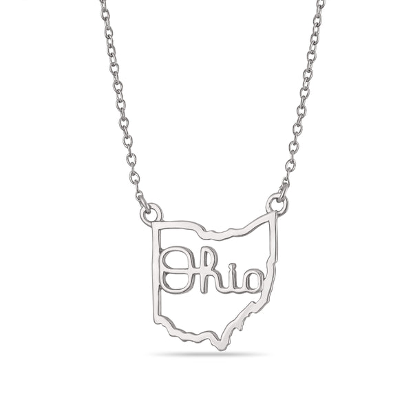 OSU Script Ohio State Cutout Necklace