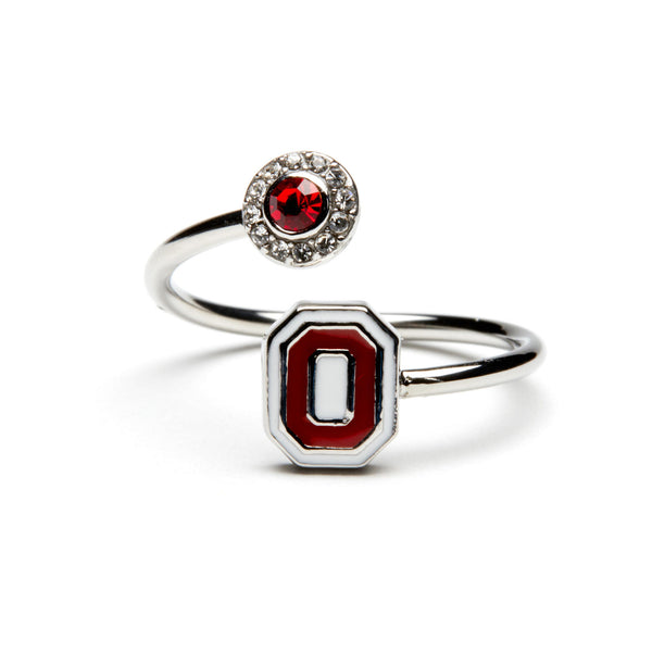 Ohio State Block O Adjustable Ring