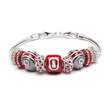 University of Iowa Hawkeye Bead Charm Bracelet Jewelry