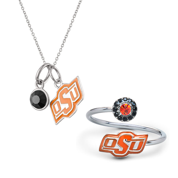 Gift Set - Love Oklahoma State Ring and Necklace