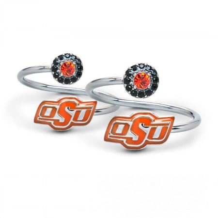 Oklahoma State Charm Pendant - Orange OSU Logo