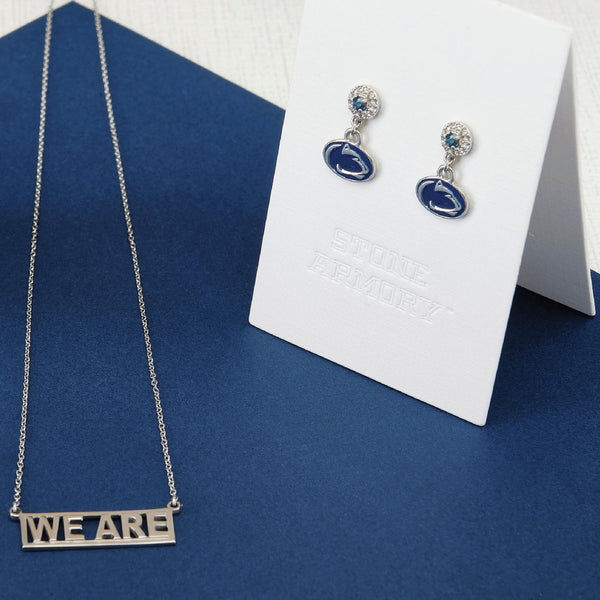 Penn State Necklace and Drop Earring Set
