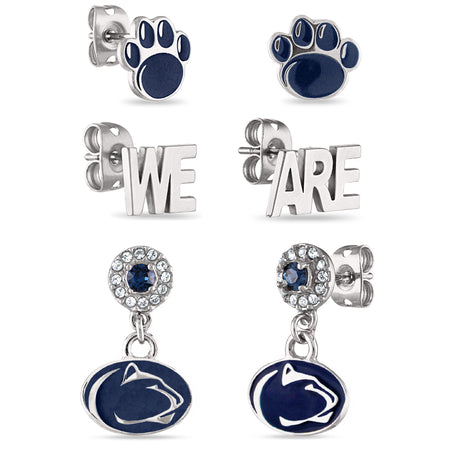 Penn State WE ARE + Nittany Lion Studs Set