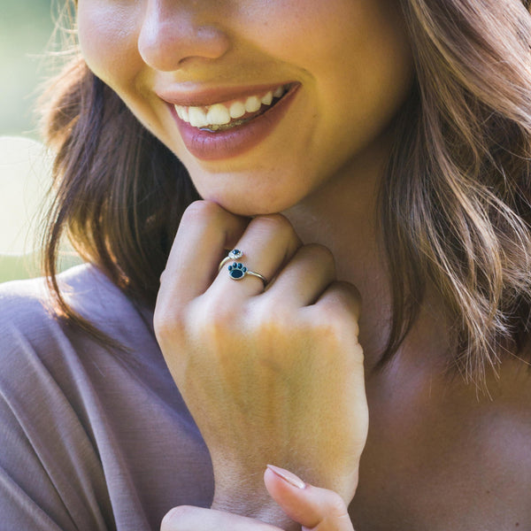 Penn State Adjustable Ring - Paw – Stone Armory
