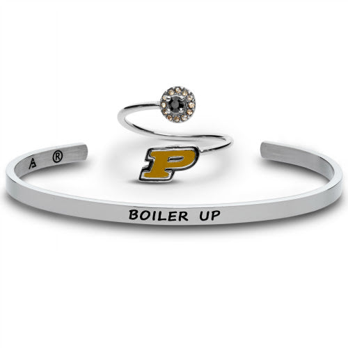 Gift Set-Love Purdue Ring and Boiler Up Bangle