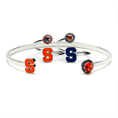 Syracuse University Orange Bead Charm Bracelet Jewelry