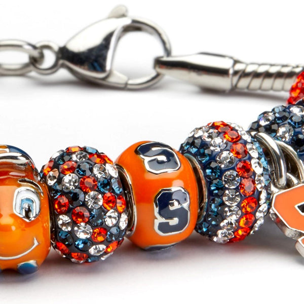 Syracuse Bead Charm - Orange Block S Repeat