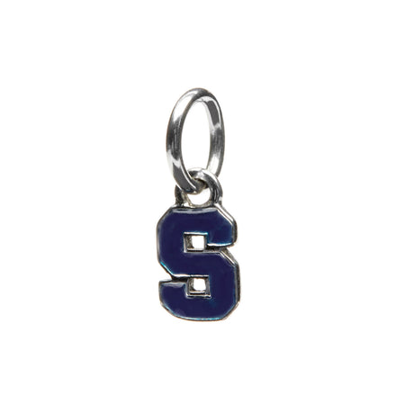 Georgia Tech Yellow Jackets Stainless Steel Navy GT Dangle Charm