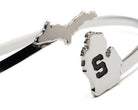 MSU Stainless Steel S Bangle Bracelet