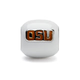 Oregon State University Beavers Bead Charm - White and Orange