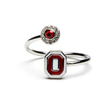 Red On White Ohio State Ring