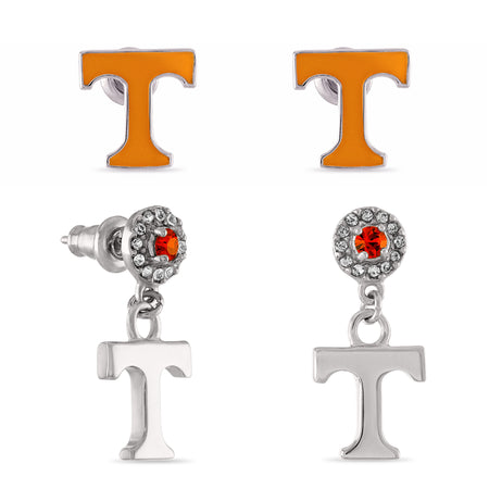 Tennessee Volunteers Crystal Earring and Necklace Set