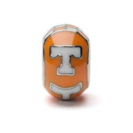 Tennessee Bead Charm - Orange Logo Checkerboard