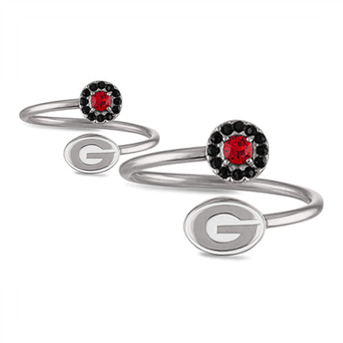 Gift Set-Georgia Bulldogs One for You and One for Me Rings