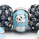 North Carolina Tar Heels Charm Bracelet Jewelry