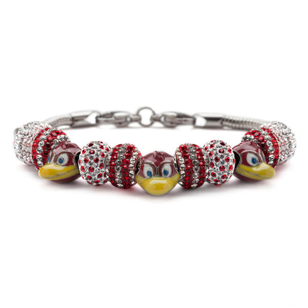 University of Wisconsin Bead Charm Bracelet Jewelry