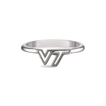 Virginia Tech VT Logo Crystal Necklace