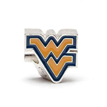 West Virginia University Football Helmet Bead Charm
