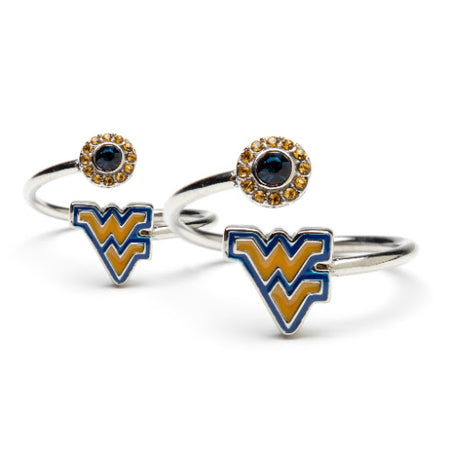 WVU 18K Gold Dipped Coin Charm Necklace