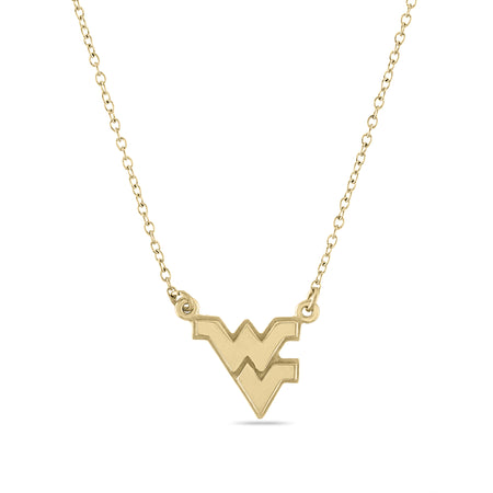 Michigan Block M Gold Plated Charm Necklace